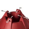 Gardenised Plastic Christmas Tree Stand With Screw Fastener, Red QI004154.RD